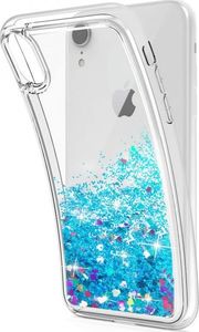 Etui HUAWEI P40 LITE E Liquid Brokat niebieskie 5