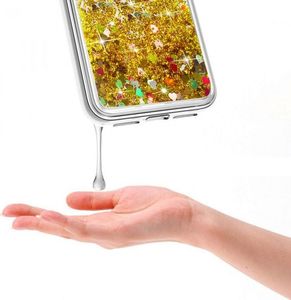 Etui HUAWEI P40 LITE E Liquid Brokat złote 3