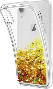 Etui HUAWEI P40 LITE E Liquid Brokat złote 5