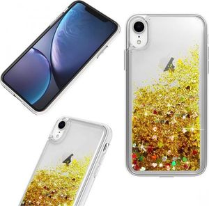 Etui HUAWEI P40 LITE E Liquid Brokat złote 7