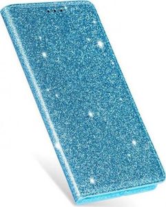 Etui HUAWEI P40 LITE portfel z klapką Flip Magnet Shine Brokat miętowe 5