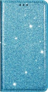 Etui HUAWEI P40 LITE portfel z klapką Flip Magnet Shine Brokat miętowe 7