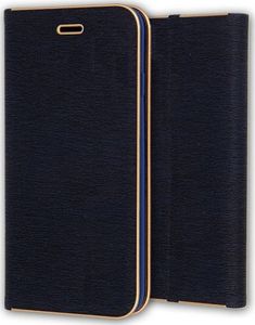 Etui HUAWEI P40 LITE portfel z klapką skóra ekologiczna Flip Venus granatowe 3
