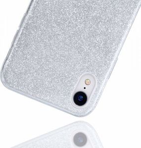 Etui HUAWEI Y5P Brokat Glitter srebrne 2