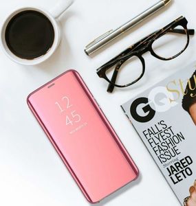 Etui HUAWEI Y5P Clear View Cover z klapką różowe 14