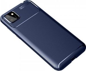 Etui HUAWEI Y5P Pancerne Shockproof Carbon Fiber niebieskie 2