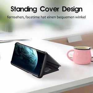 Etui HUAWEI Y6P Clear View Cover z klapką czarne 15