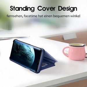 Etui HUAWEI Y6P Clear View Cover z klapką niebieskie 13