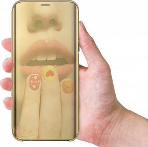 Etui HUAWEI Y6P Clear View Cover z klapką złote 14