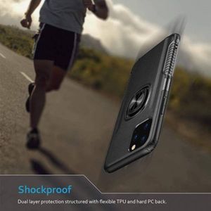 Etui HUAWEI Y6P Pancerne Armor Ring czarne 5