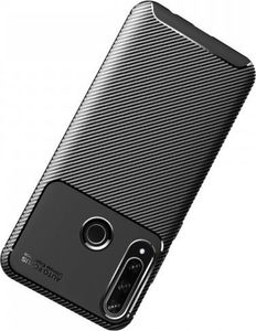 Etui HUAWEI Y6P Pancerne Shockproof Carbon Fiber czarne () - 8819200014357 8