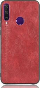 Etui HUAWEI Y6P Skórzana nakładka Hybrid case czerwone 2