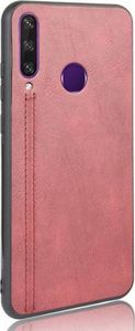 Etui HUAWEI Y6P Skórzana nakładka Hybrid case czerwone 3