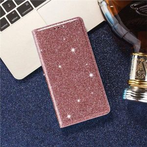Etui HUAWEI Y6P portfel z klapką Flip Magnet Shine Brokat różowe 6