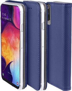 Etui HUAWEI Y6P portfel z klapką Flip Magnet granatowe 3