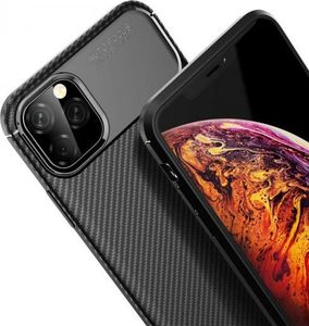 Etui IPHONE 12 PRO Pancerne Shockproof Carbon Fiber czarne (101867) - om-48050 3