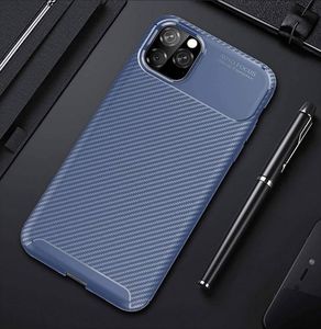 Etui IPHONE 12 PRO Pancerne Shockproof Carbon Fiber niebieskie 3