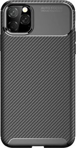Etui IPHONE 12 Pancerne Shockproof Carbon Fiber czarne 4