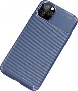 Etui IPHONE 12 Pancerne Shockproof Carbon Fiber niebieskie 2