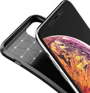 Etui IPHONE 12 Pancerne Shockproof Carbon Fiber niebieskie 3