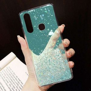 Etui SAMSUNG GALAXY A10 Brokat Cekiny Glue Glitter Case zielone 7
