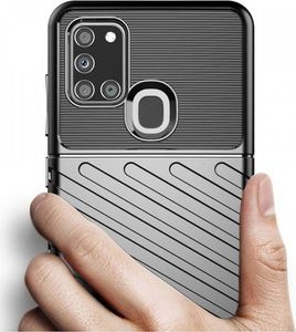 Etui SAMSUNG GALAXY A21S Pancerne Thunder Case czarne 6