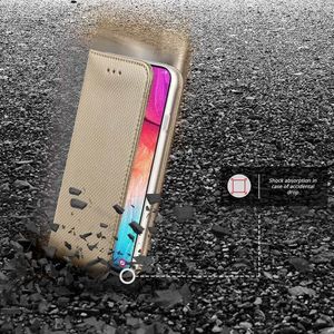 Etui SAMSUNG GALAXY A21S portfel z klapką Flip Magnet złote () - 5900217365082 7