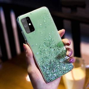 Etui SAMSUNG GALAXY A41 Brokat Cekiny Glue Glitter Case zielone 9