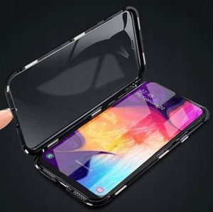 Etui SAMSUNG GALAXY A51 3w1 Double Magnetic 360 Aluminium i Szkło czarne 2