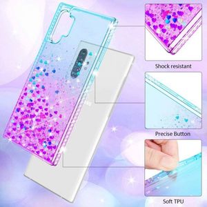 Etui SAMSUNG GALAXY A51 Diamond Liquid Przelewany Brokat niebiesko-fioletowe 4