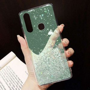 Etui SAMSUNG GALAXY A71 Brokat Cekiny Glue Glitter Case zielone 6