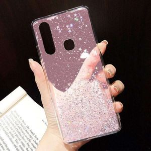 Etui SAMSUNG GALAXY M21 Brokat Cekiny Glue Glitter Case różowe 5