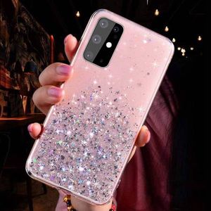Etui SAMSUNG GALAXY M21 Brokat Cekiny Glue Glitter Case różowe 9