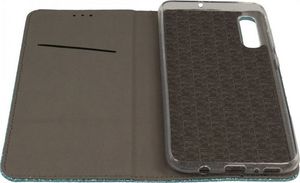 Etui SAMSUNG GALAXY M21 portfel z klapką Flip Magnet Shine Brokat miętowe 3