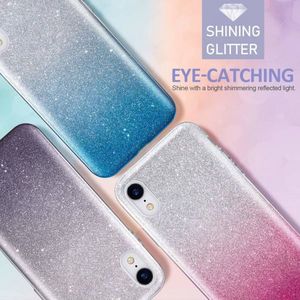 Etui SAMSUNG GALAXY NOTE 10 LITE Brokat Glitter srebrno-niebieskie 6