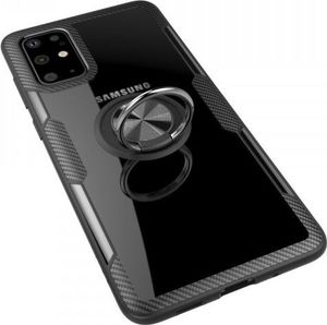 Etui SAMSUNG GALAXY NOTE 20 Clear Carbon Ring czarne 2