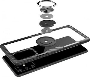 Etui SAMSUNG GALAXY NOTE 20 Clear Carbon Ring czarne 7