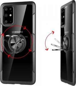 Etui SAMSUNG GALAXY NOTE 20 Clear Carbon Ring czarne 8