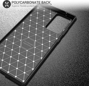 Etui SAMSUNG GALAXY NOTE 20 Pancerne Shockproof Carbon Fiber czarne 6