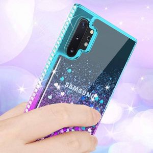 Etui SAMSUNG GALAXY S10 LITE Diamond Liquid Przelewany Brokat niebiesko-fioletowe 6