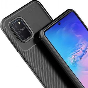 Etui SAMSUNG GALAXY S10 LITE Pancerne Shockproof Carbon Fiber czarne () - 8819200014296 3