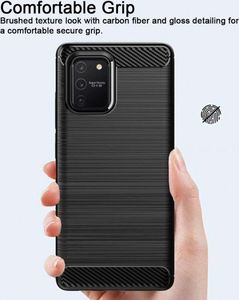 Etui SAMSUNG GALAXY S10 LITE pancerne Carbon czarne 2