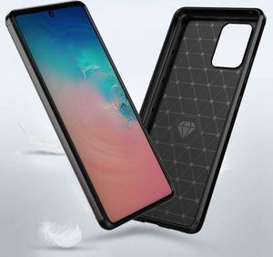 Etui SAMSUNG GALAXY S10 LITE pancerne Carbon czarne 4