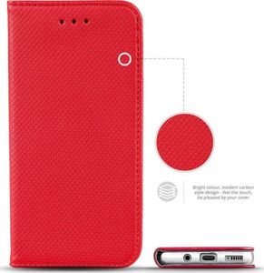 Etui SAMSUNG GALAXY S10 LITE portfel z klapką Flip Magnet czerwone 4