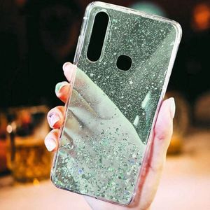 Etui SAMSUNG GALAXY S20 ULTRA Brokat Cekiny Glue Glitter Case zielone 3
