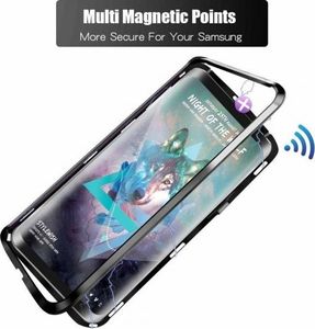 Etui SAMSUNG GALAXY S8 3w1 Double Magnetic 360 Aluminium i Szkło czarne 11