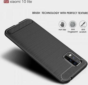Etui XIAOMI MI 10 LITE Pancerne Carbon czarne 4