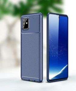 Etui XIAOMI MI NOTE 10 LITE Pancerne Shockproof Carbon Fiber niebieskie 2