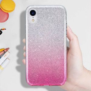 Etui XIAOMI REDMI 9 Brokat Glitter srebrno-różowe 3