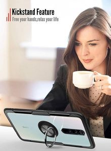 Etui XIAOMI REDMI 9 Clear Carbon Ring czarne 3